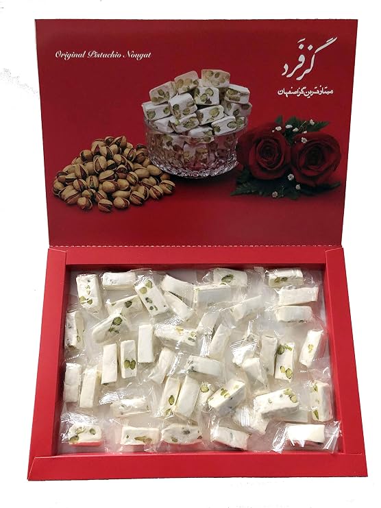 Original Persian Nougat (Gaz/Gas) In 1lb (16oz) (454g) Box