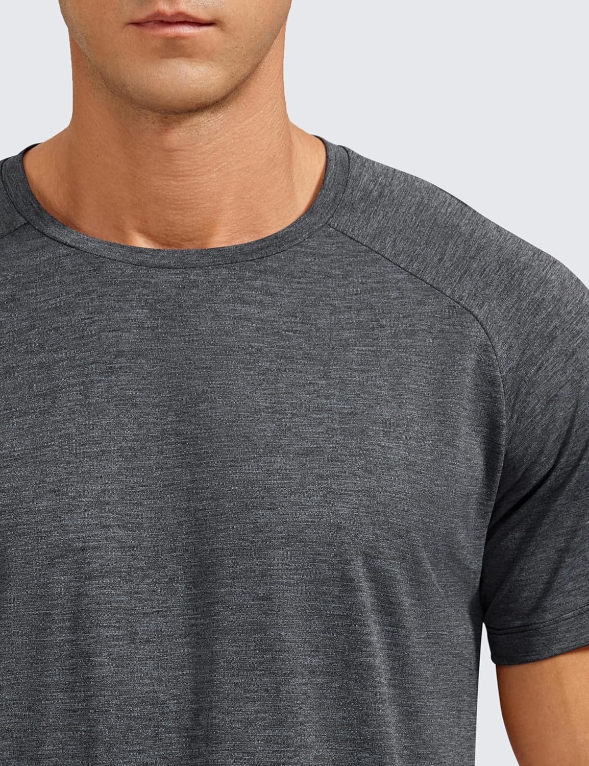 CRZ YOGA Crewneck Workout Shirts for Men - Quick Dry Running Athletic T-Shirts Lightweight Basic Tops - Image 5