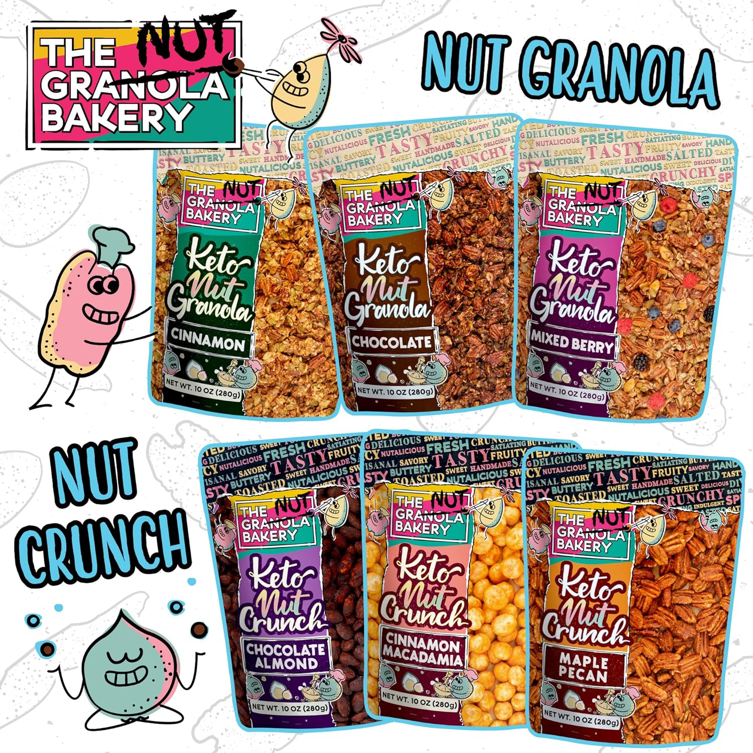 The Granola Bakery Chocolate Nut Keto Granola Cereal Casi 50 nueces