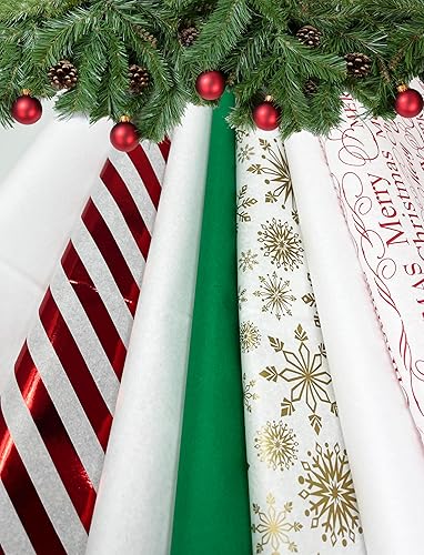 Miniatura 2 de Papel de seda y papel kraft con diseños de Navidad