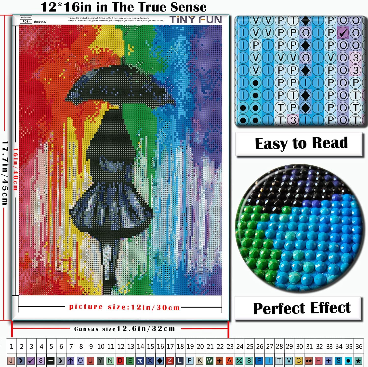 TINY FUN 5D Diamond Art Painting Kits for Adults DIY Full Drill Girls Gem Painting with Round Diamonds for Home Wall Decor(12x16in)