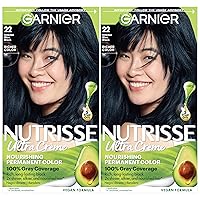 Vista 35 de Garnier Color de Cabello Nutrisse Crema Nutritiva, 10 Negro (Regaliz) Tinte Permanente para el Cabello, 1 Unidad (El Empaque Puede Variar)