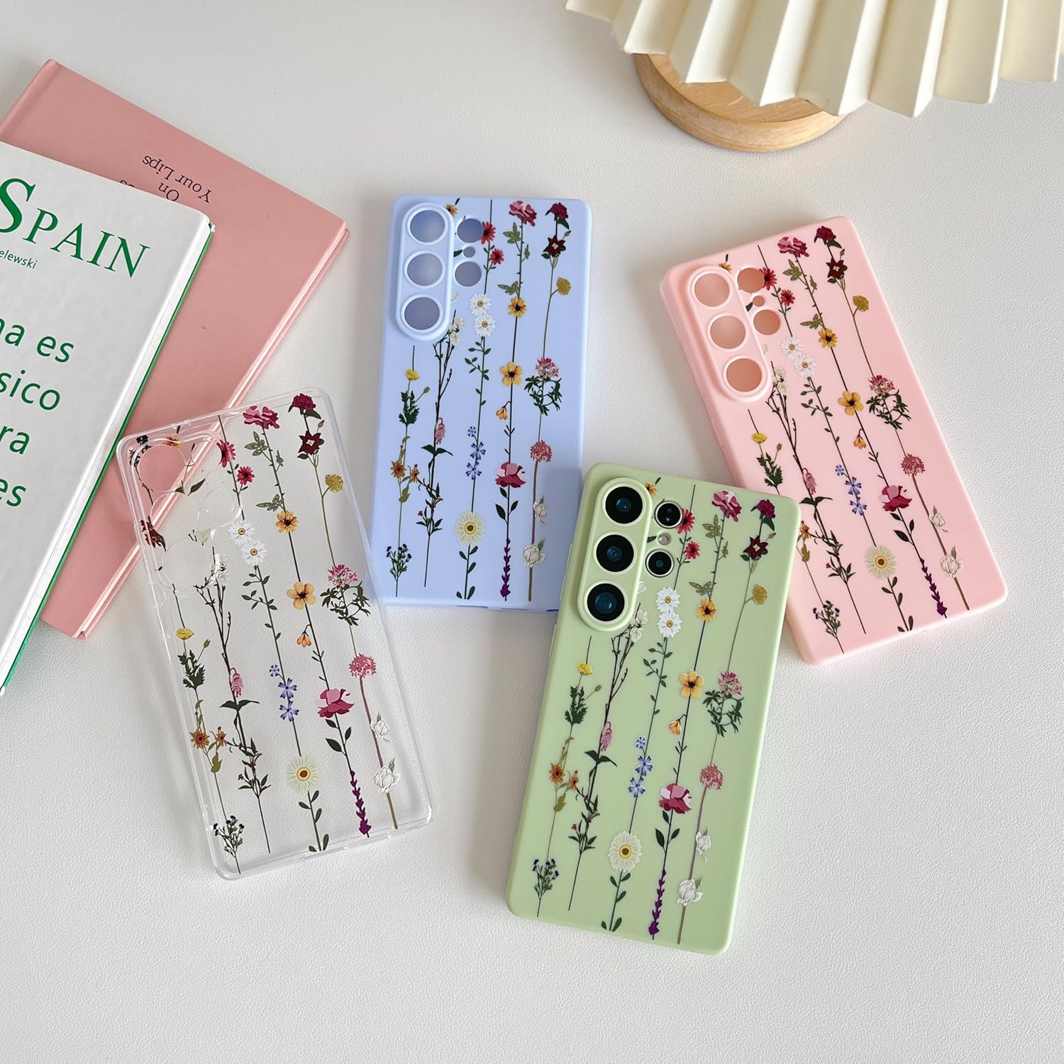 ZTOFERA Floral Case for Samsung Galaxy S25 Ultra 5G,Clear Cute Flower Pattern Case for Girls Women,Flexible Silicone Protective Slim Shockproof Bumper Phone Case for Galaxy S25 Ultra 6.9",Clear - Image 9