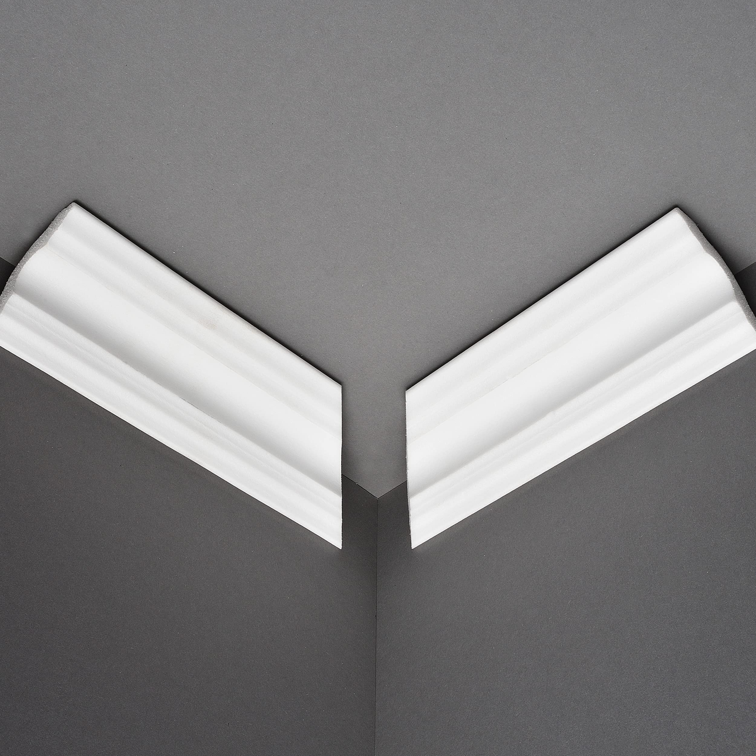 Decosa moulure A50 (Sonja) - moulure du plafond en polystyrène - 50 x 50 mm - 10 x 2 m - moulures décoratives, stuc