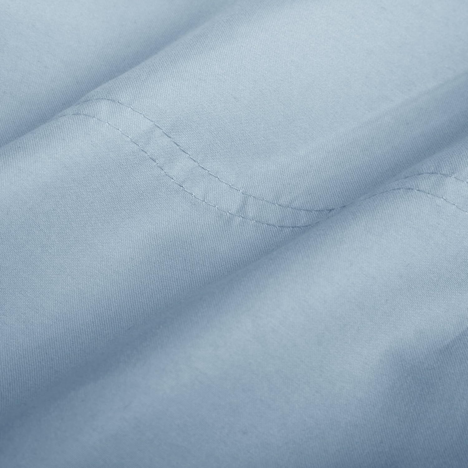 Amazon Brand – Pinzon Microfiber Sheet Set, Queen with 4 Pillowcases, Blue Dusk