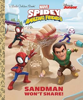Sandman Won't Share! Marvel Spidey and His Amazing Friends Little Golden Book for Kids Ages 2-5