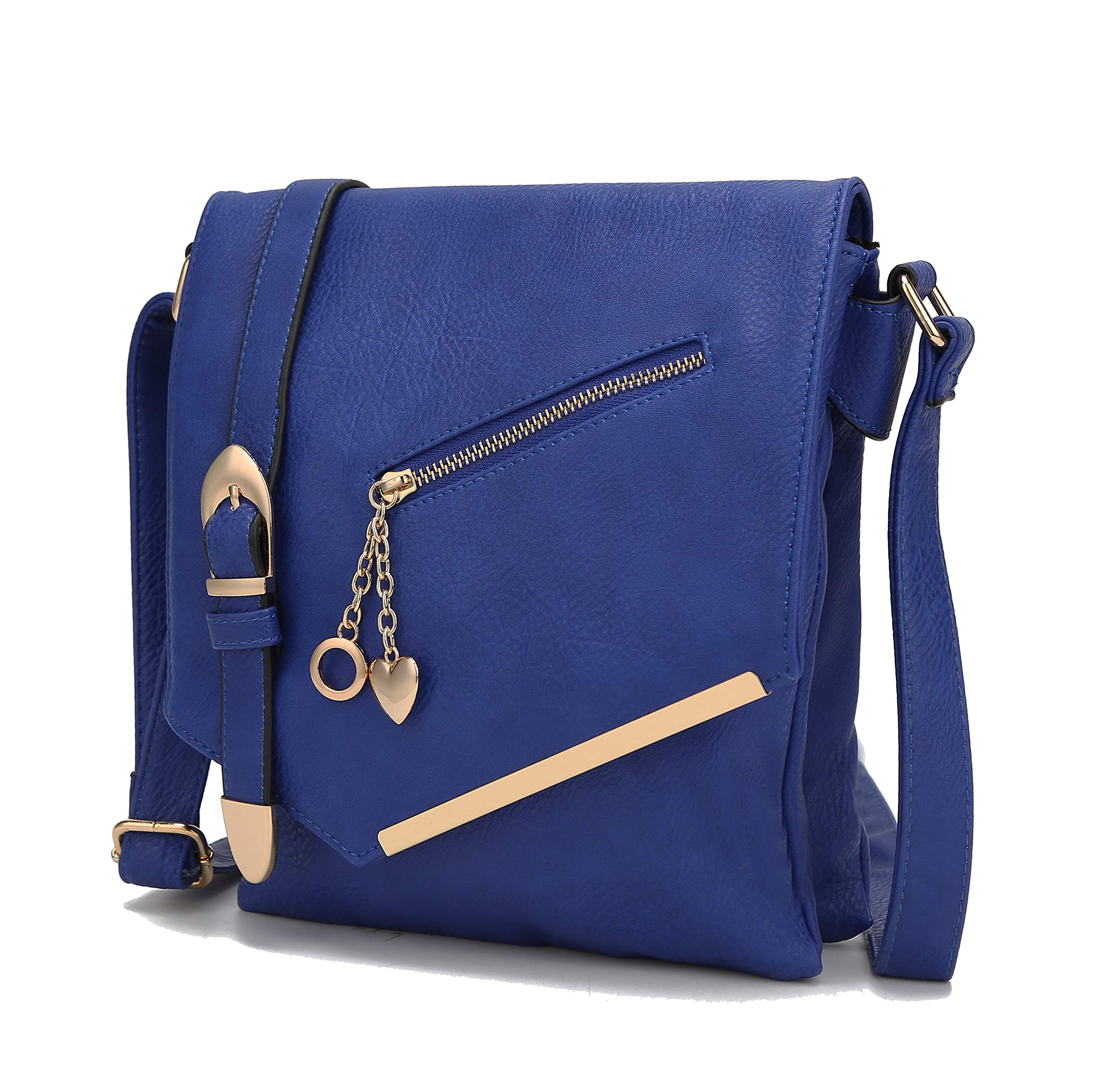 MKF Crossbody Bag For Women – Vegan PU Leather Messenger Purse With Adjustable Strap & Multiple Pockets - View #2