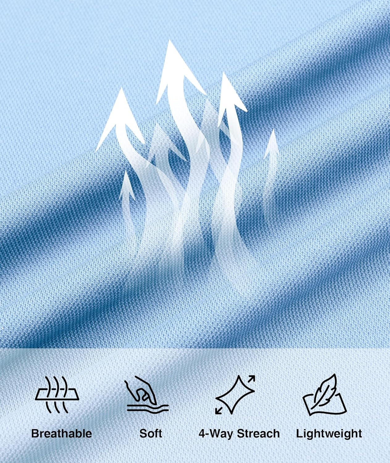 ZITY 3 Pack Men Polo Shirts Short Sleeve with Pocket Sport Wicking Shirts for Men Casual Athletic Collared T-Shirts - Image 3