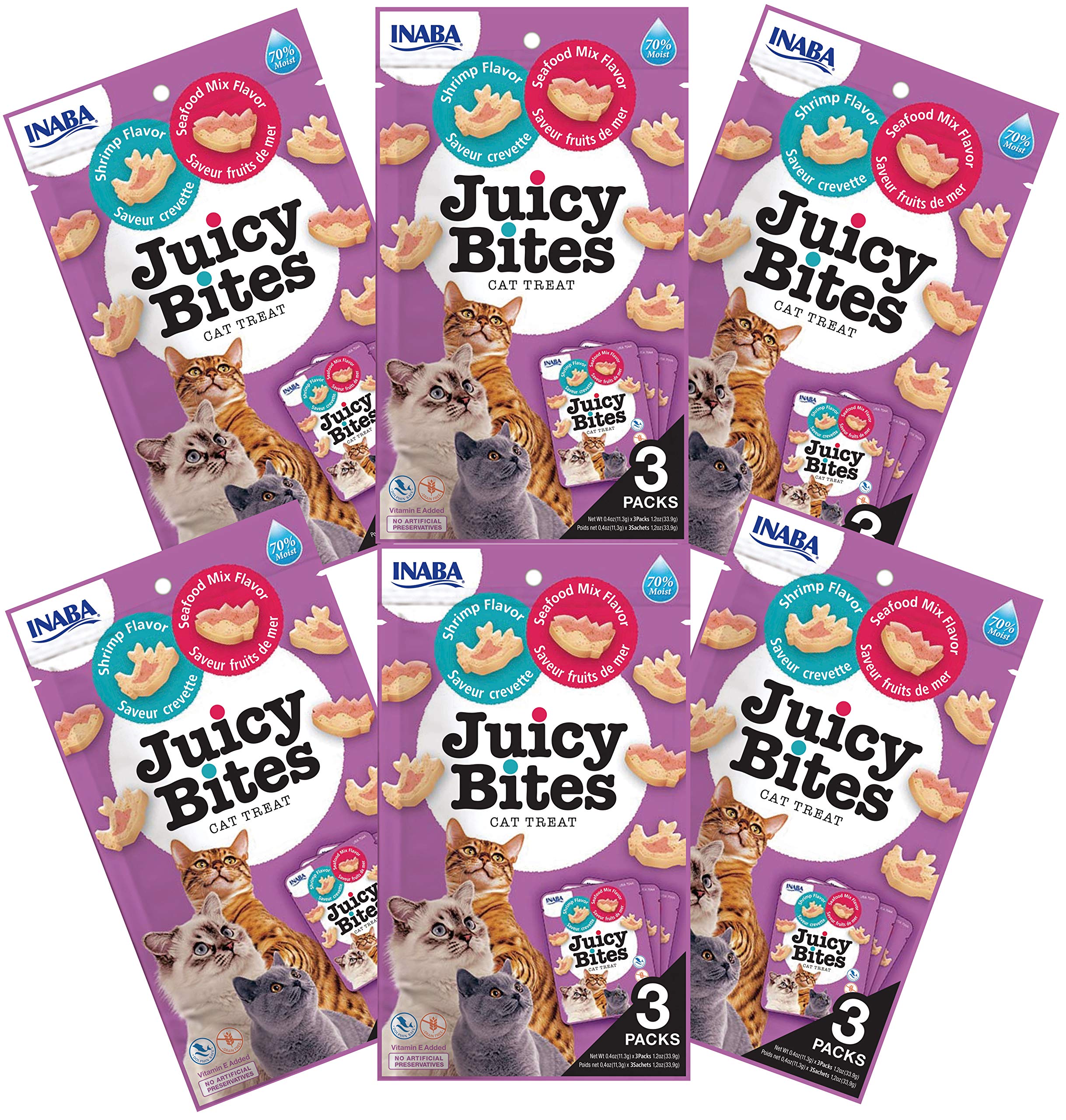 Juicy Bites by INABA Cat Treat - Shrimp & Seafood Mix Flavour 6-Packs (B07DH9WT4N) Amazon Price History, Amazon Price Tracker