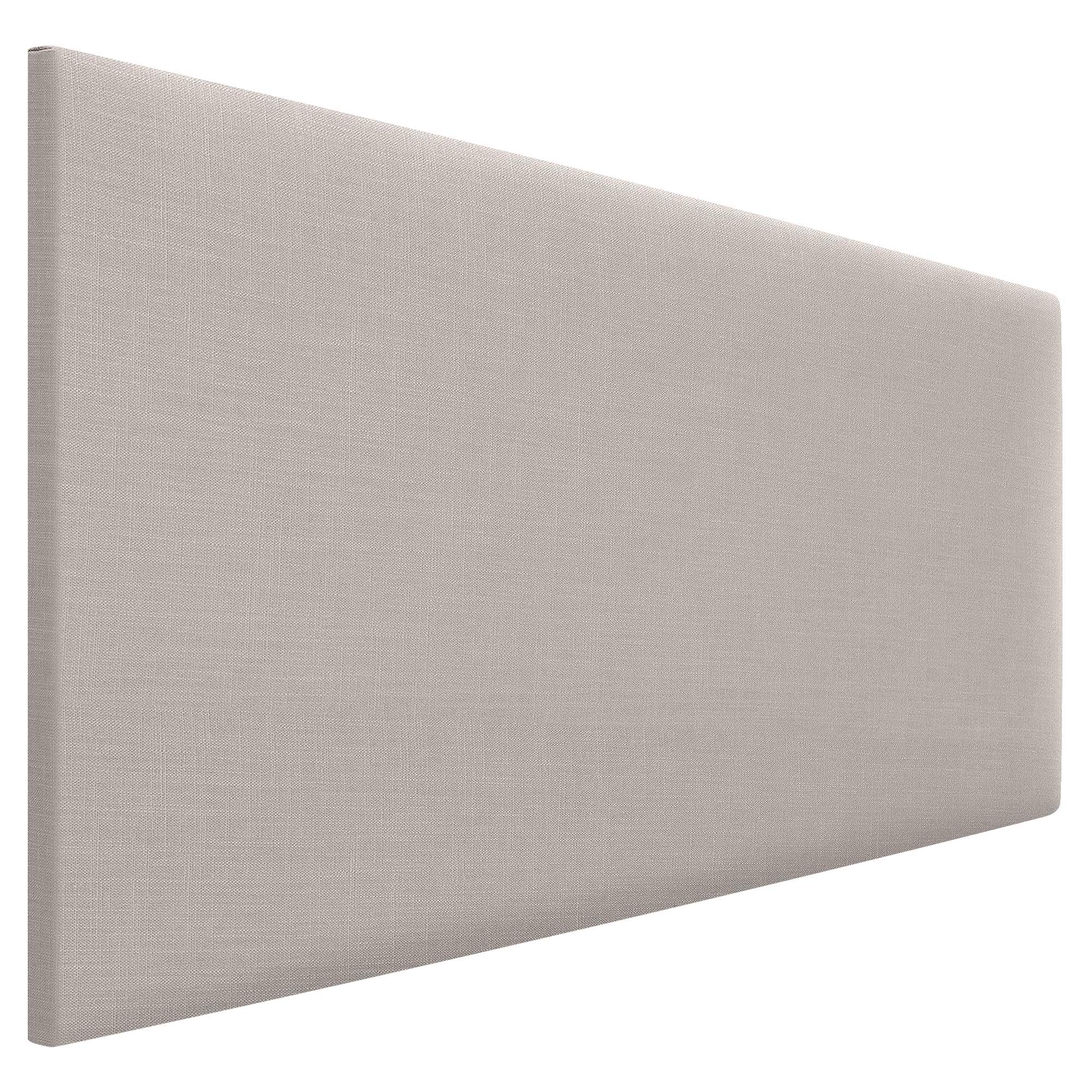 DHOME Cabecero de Lino Natural Liso Cabezal Tapizado Cama Dormitorio Moderno Top Trending (Beige, 90cm (Camas 70/80/90))