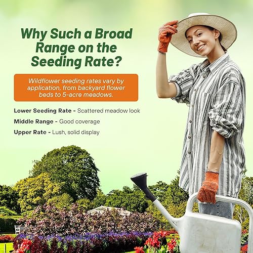 Miniatura 5 de Outsidepride Mezcla de semillas de plantas silvestres a prueba de ciervos resistente a ciervos y conejos 1 libra