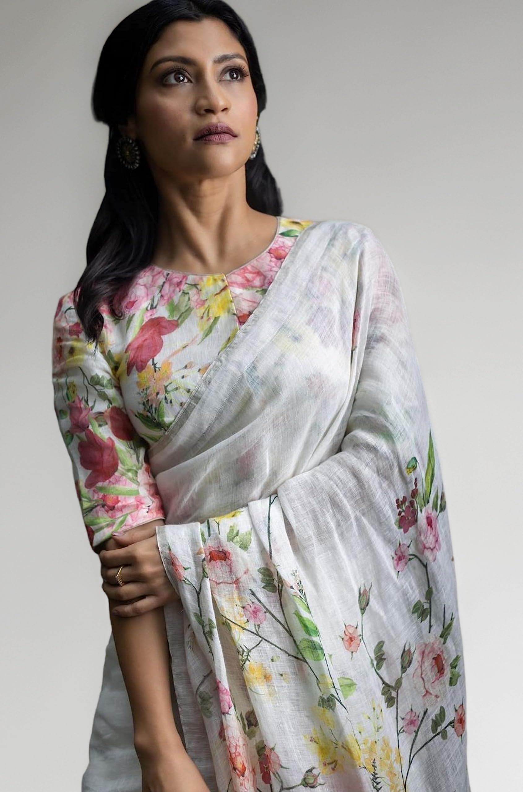 C J Enterprise Women Banarasi Kanjivaram Style Saree