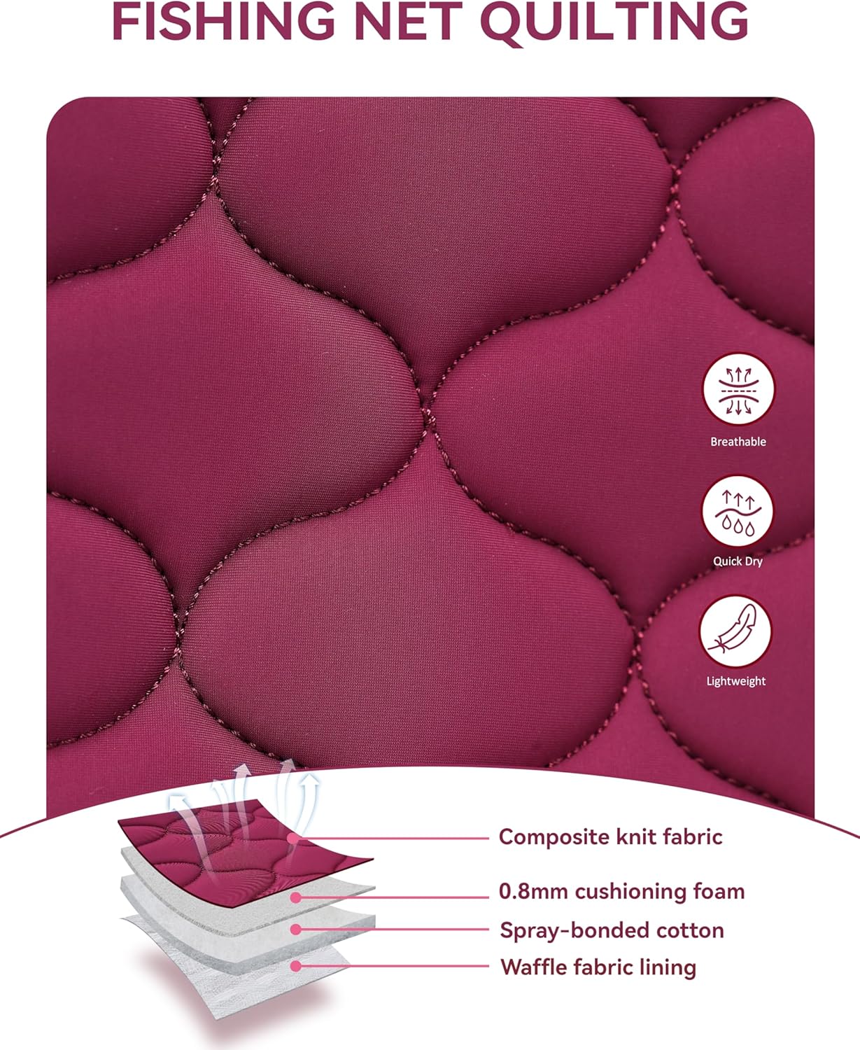 Harrison Howard Equestrian All Purpose Saddle Pad High-Performance English Saddle Pad with Superior Shock Absorption