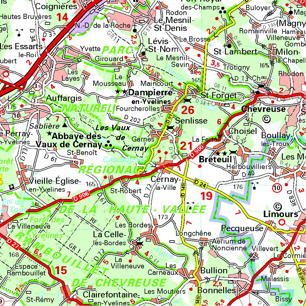 Michelin Map France: Eure-et-loir, Paris, Yvelines 311