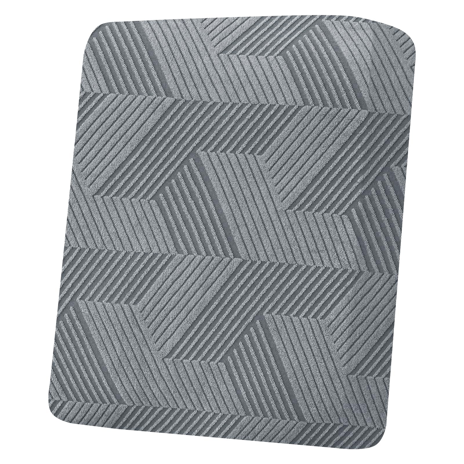 XINEAGE Sofa Seat Cushion Cover, Geometrical Jacquard Couch Cushion Slipcovers Stretch, Replacement for Individual Cushion with Elastic Bottom & Non-Slip Strap (Large 1 Seater, Light Grey) — image 1