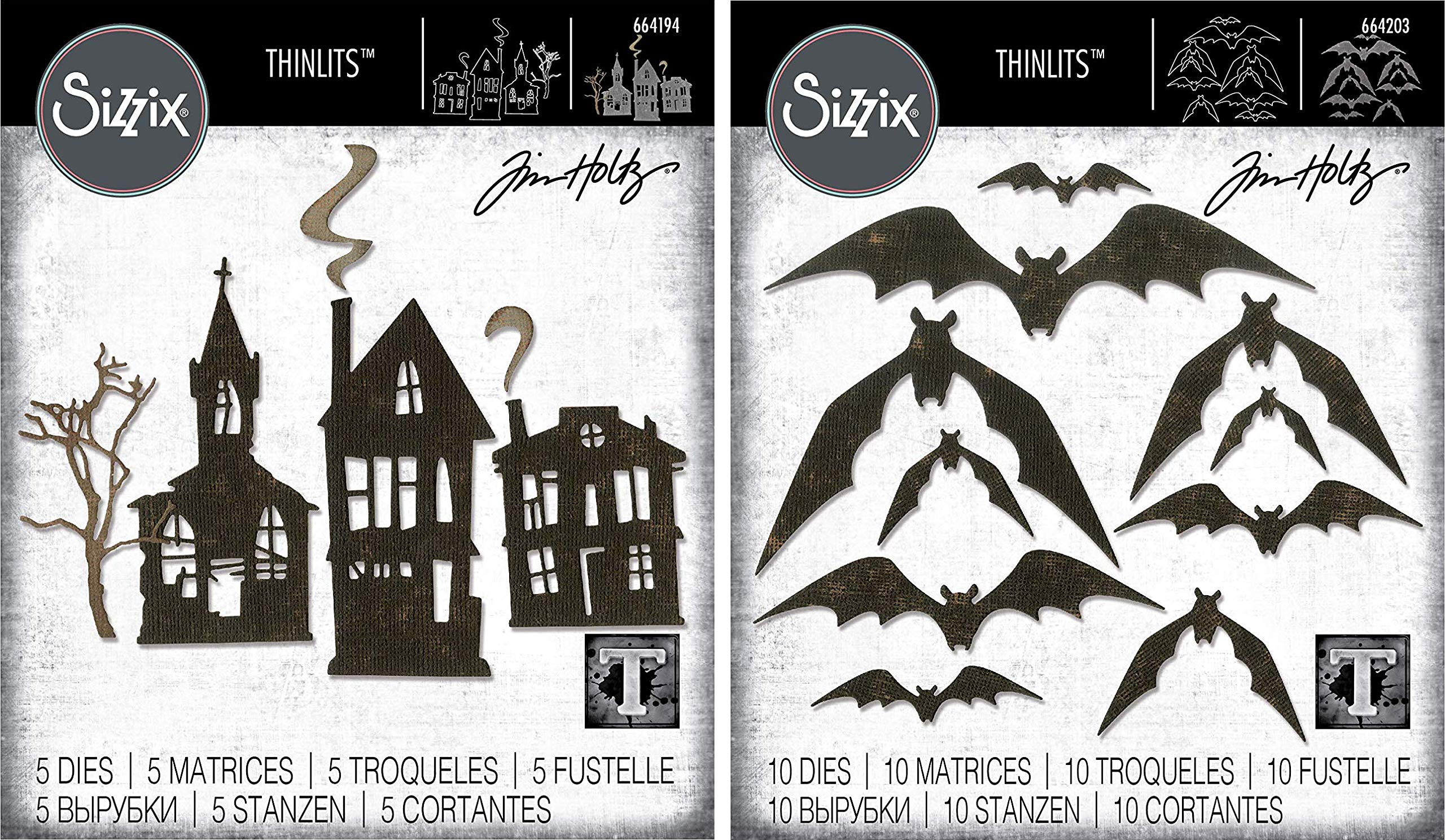 Amazon.com: Tim Holtz Sizzix Thinlits 2019 Halloween Dies - Ghost
