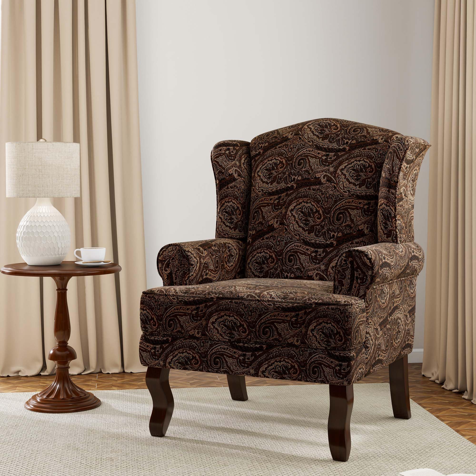 DREAMSIDEA Mid-Century Modern Wingback Cranberry