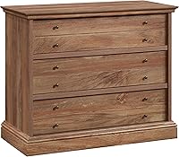 Sauder Barrister Lane 3-Drawer Chest Dresser, Sindoori Mango - Versatile Bedroom Storage & 40" TV Stand
