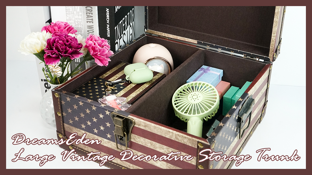 Amazon.com: DreamsEden Large Wooden Decorative Storage Trunk