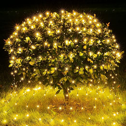 BlcTec Christmas Net Lights, 360 LEDs 9.8ft x 6.6ft Outdoor Christmas Bush Lights with 8 Modes
