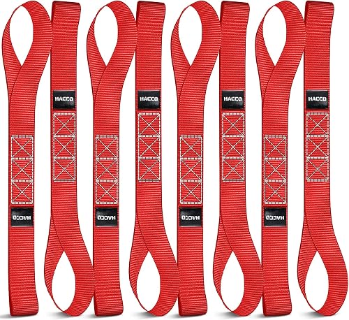 Haccoplanet 8 Stück weiche Schlaufen-Motorrad-Spanngurte, 4,1 x 43,2 cm, 4535,9 