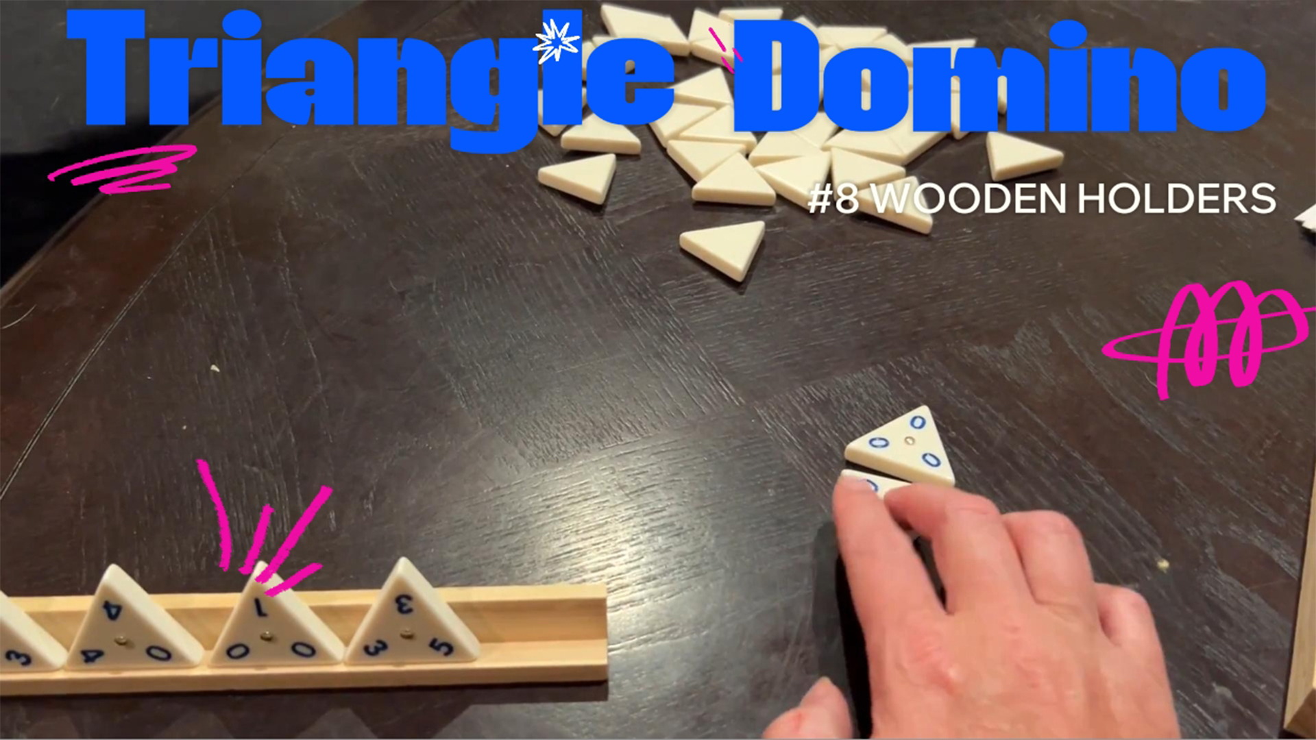 Amazon.com: Doreimi Melamine Premium Travel Triangle Domino Game