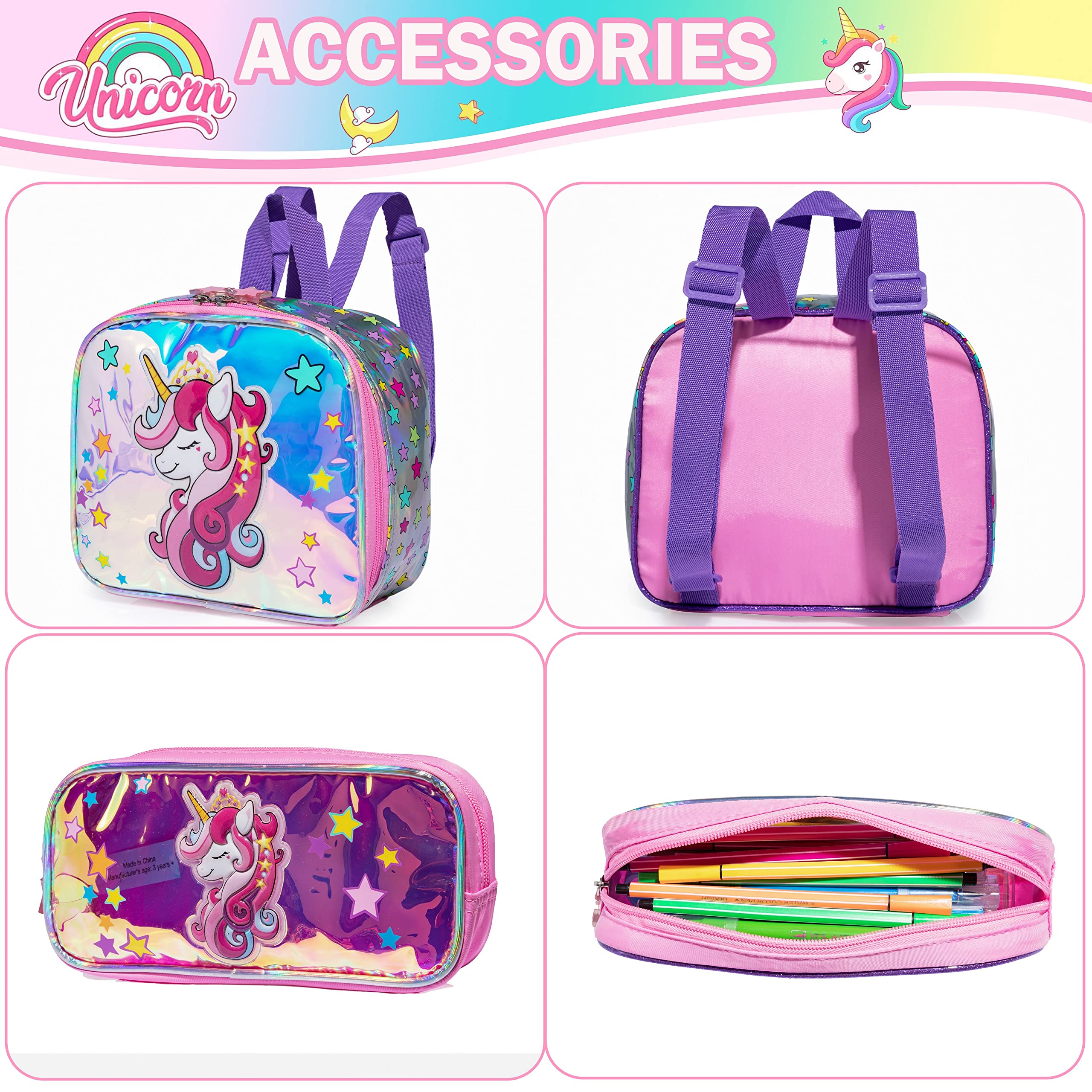 Meetbelify Mädchen Rolling Backpack mit Rädern für Elementary Kindergarten Kinder Mint Koffer Set Travel Laptop Gepäck für Mädchen Alter 6-8