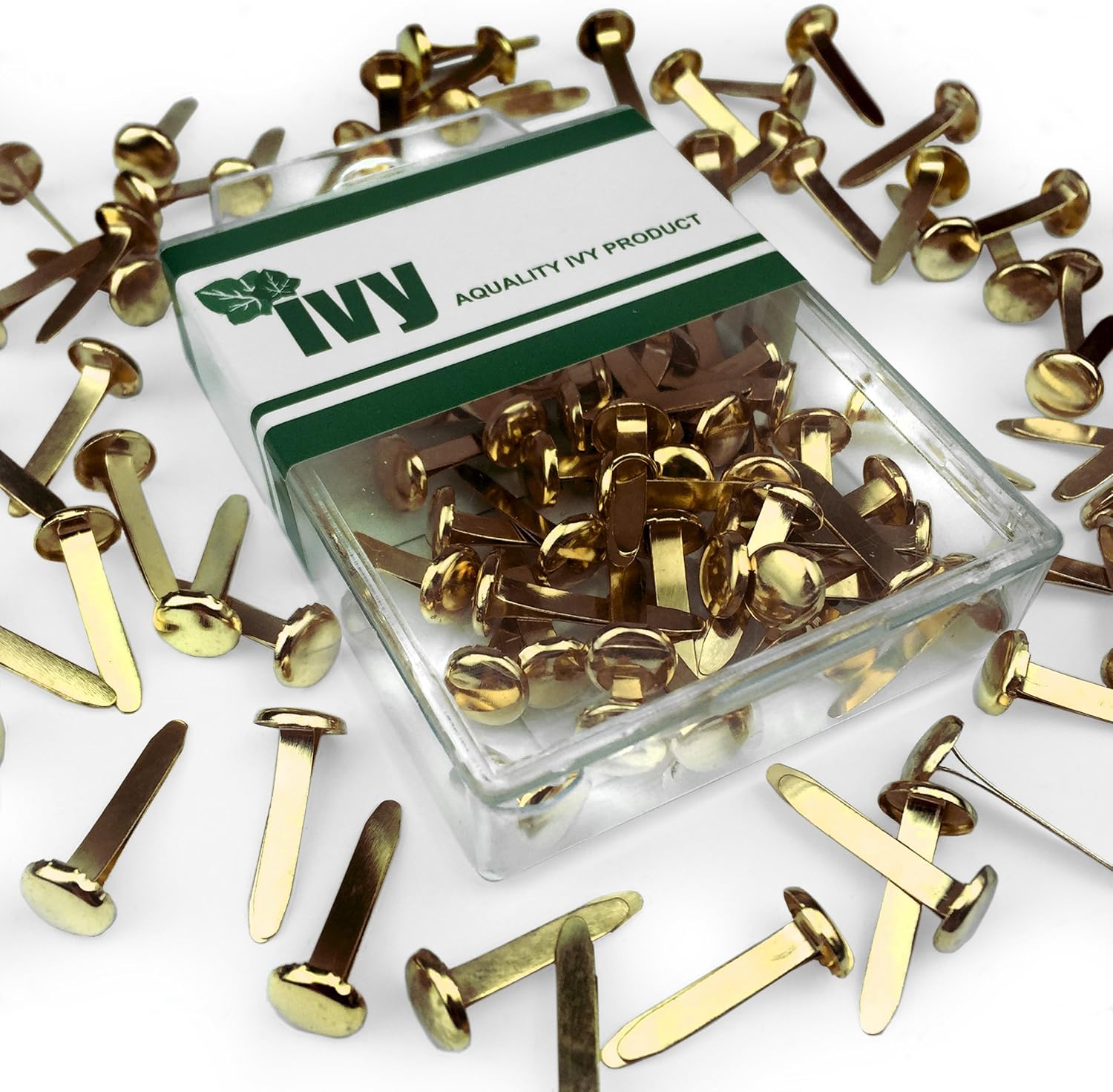 Amazon.com: Ivy Stationery - 19mm Brassed Paper Fasteners - Pack of 50 ...