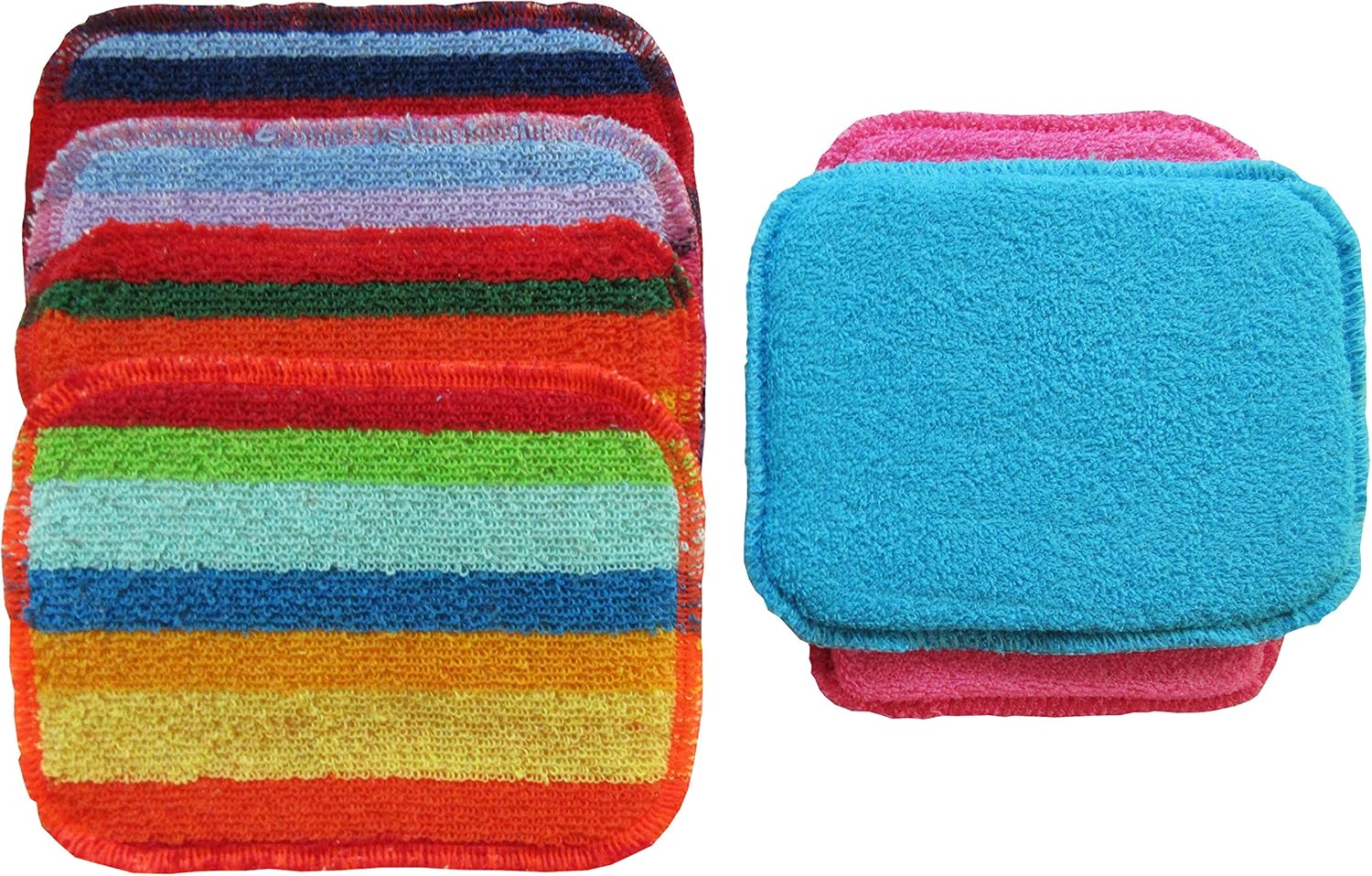 Rainbow Scrubbies 4 Regular + 2 Sponge Scrubbies Home