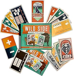 Award-Winning Cards with 50+ Math Games for Ages 4-14. Addition, Subtraction, Multiplication, Division, Fractions, Decimals and More! For Classrooms and Family Game Time!