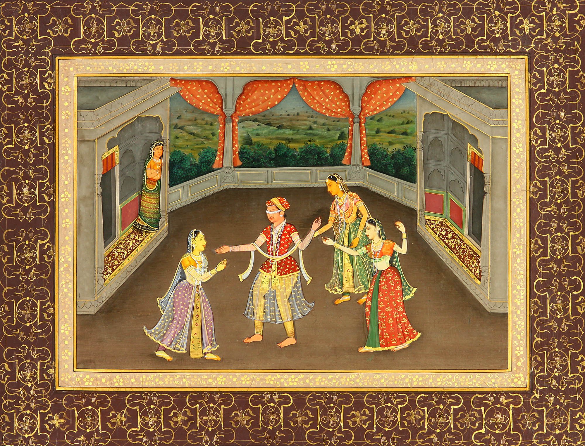 Peinture aquarelle exclusive signée de l'artiste Navneet Parikh