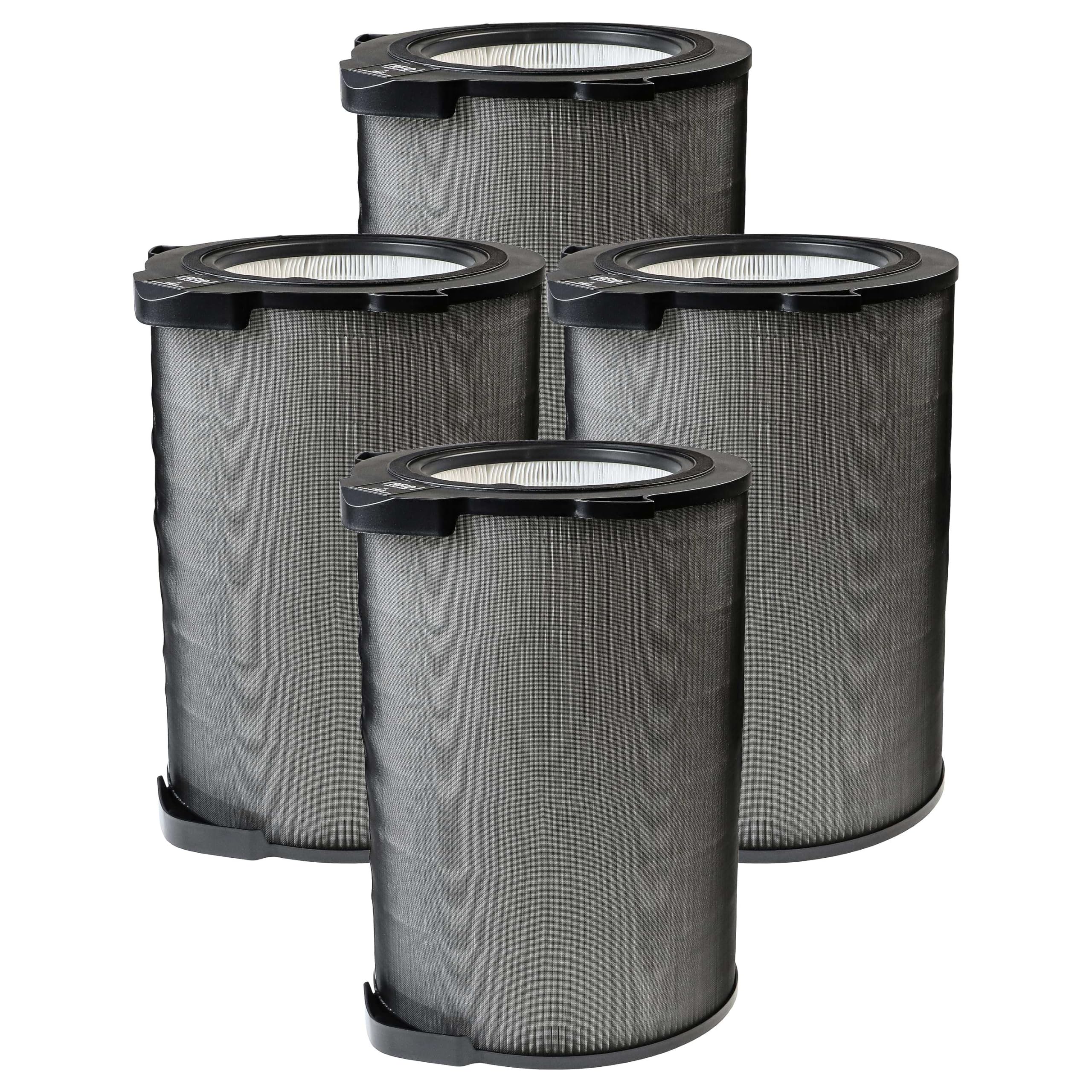vhbw 4 x filtr H12 kompatybilny z Electrolux PA91-404DG, PA91-404DGGY, Pure A9, Pure A9.2 oczyszczacz powietrza - wymienny filtr