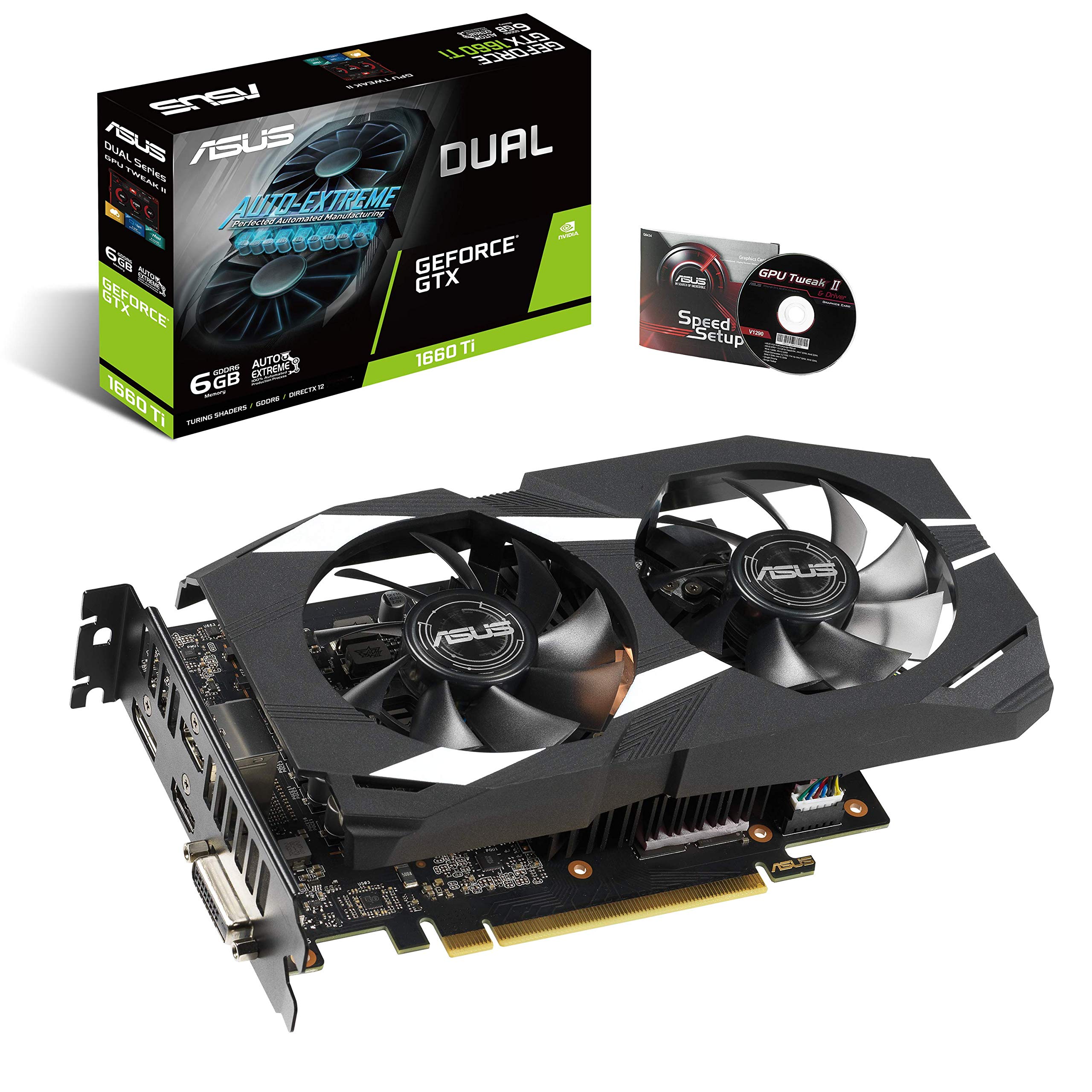 Asus GeForce GTX 1660 Ti 6 GB Dual-Ventilator Standard Edition VR 