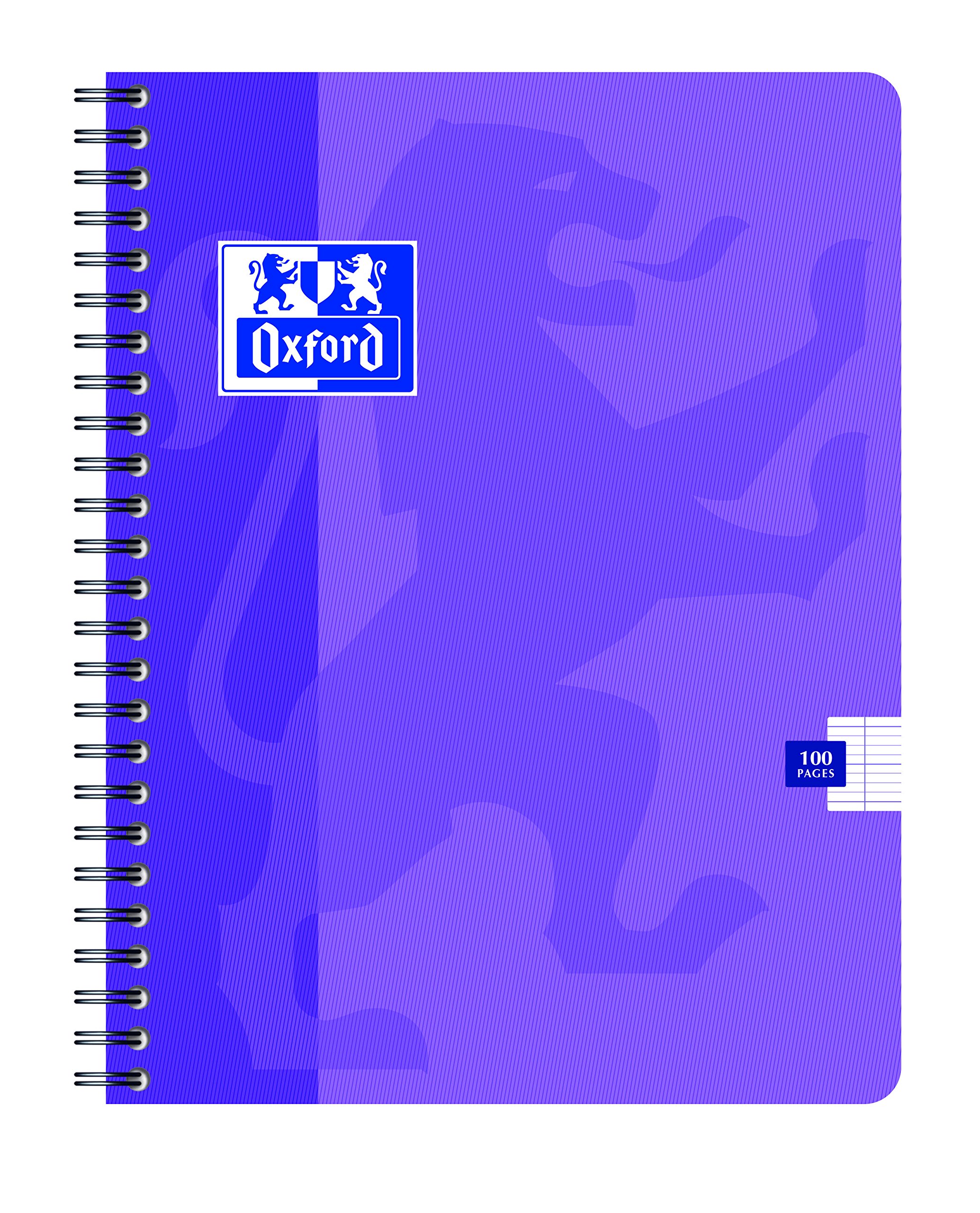 OXFORD Lot de 10 Cahiers à spirale 170 x 220 mm Séyes 100 pages 90g Couverture Aléatoire