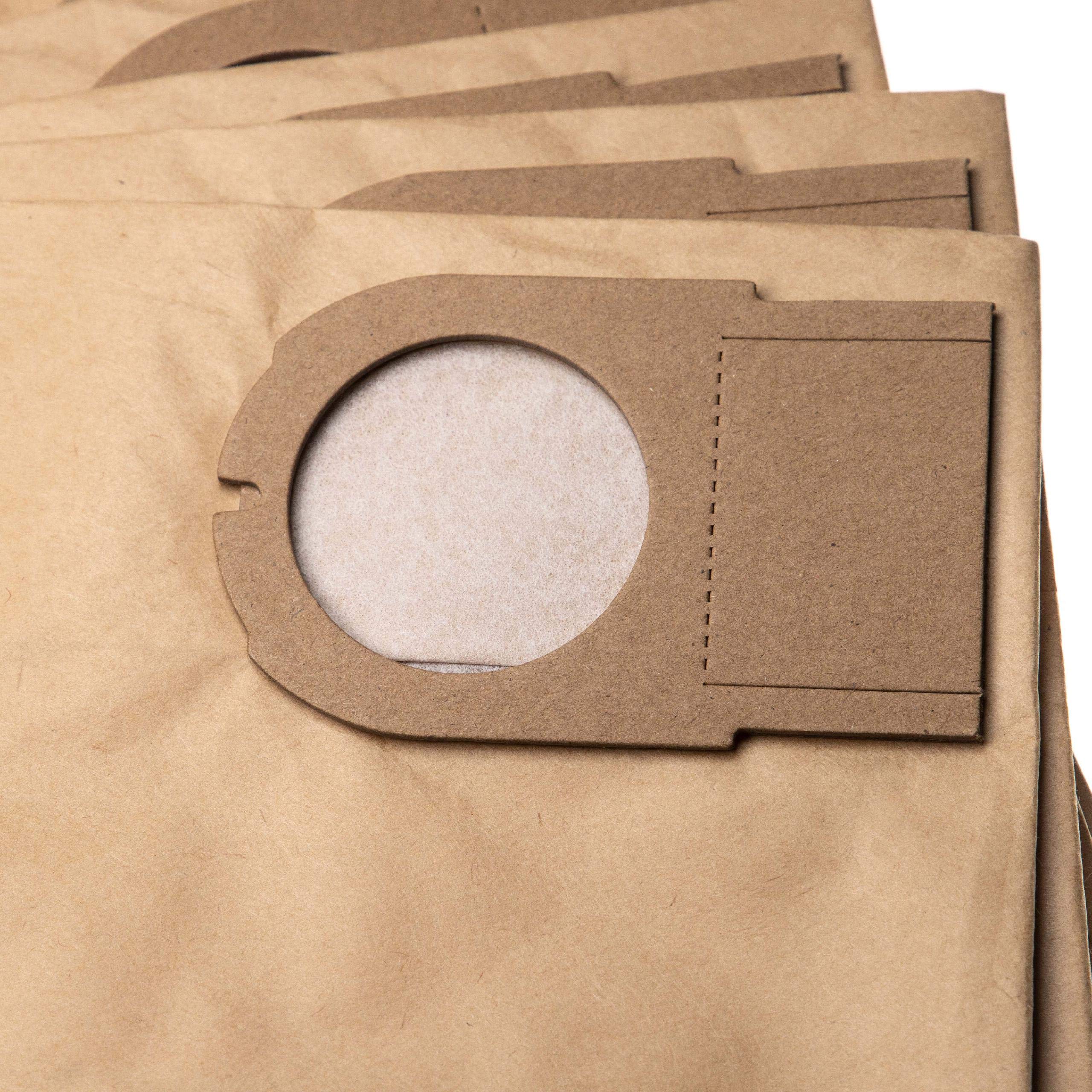 Vhbw 5x Staubsaugerbeutel – Kompatibel Mit Rowenta ZR003901, Papier, Sandfarben, 16,7x17,6 Cm