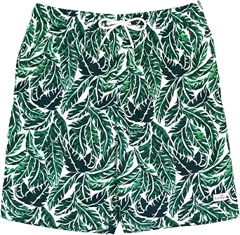 SwimZip Men's Swim Shorts with Boxer Brief Liner and UPF 50+ Sun Protection