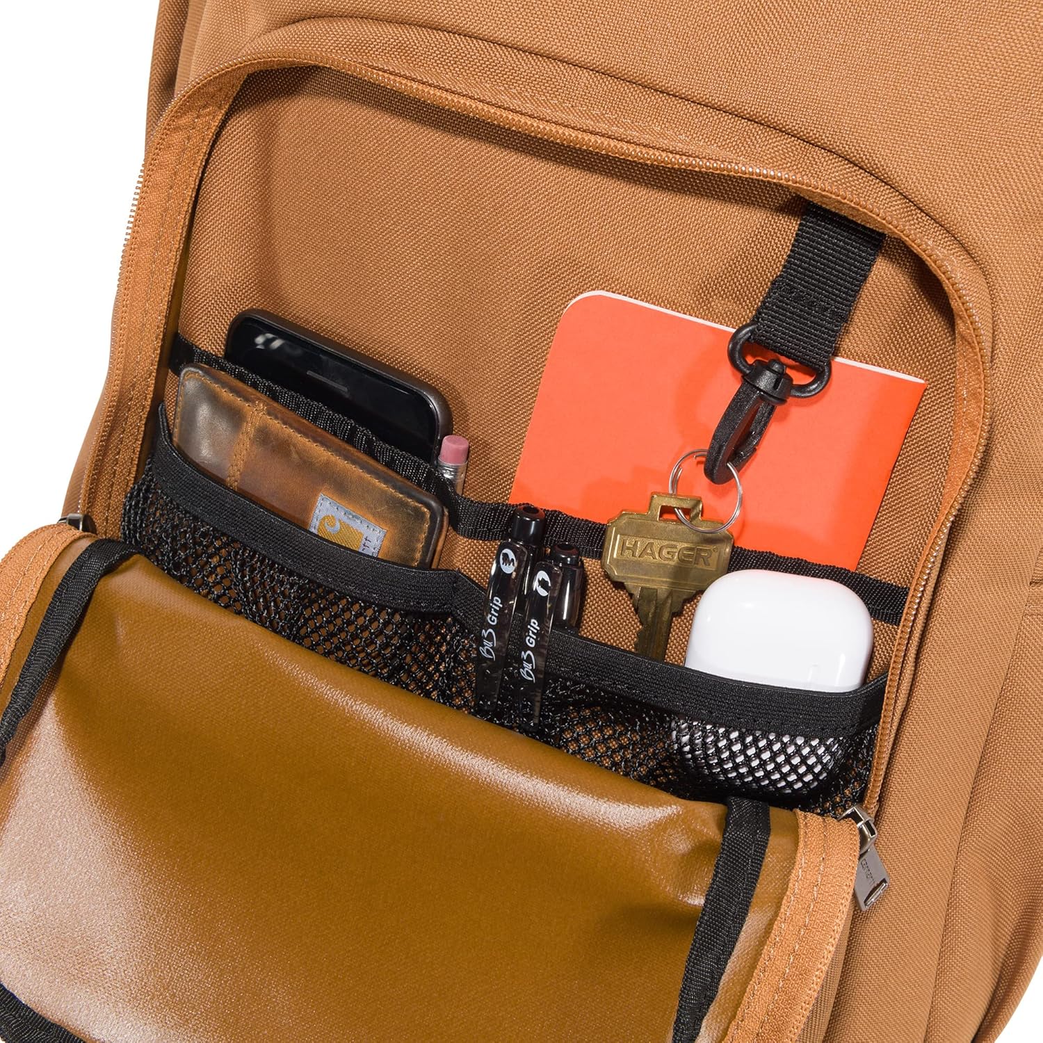 Carhartt Unisex Adult Essentials Backpack with 17-Inch Laptop Sleeve for Travel, Work and School, Brown, One Size : Electronics