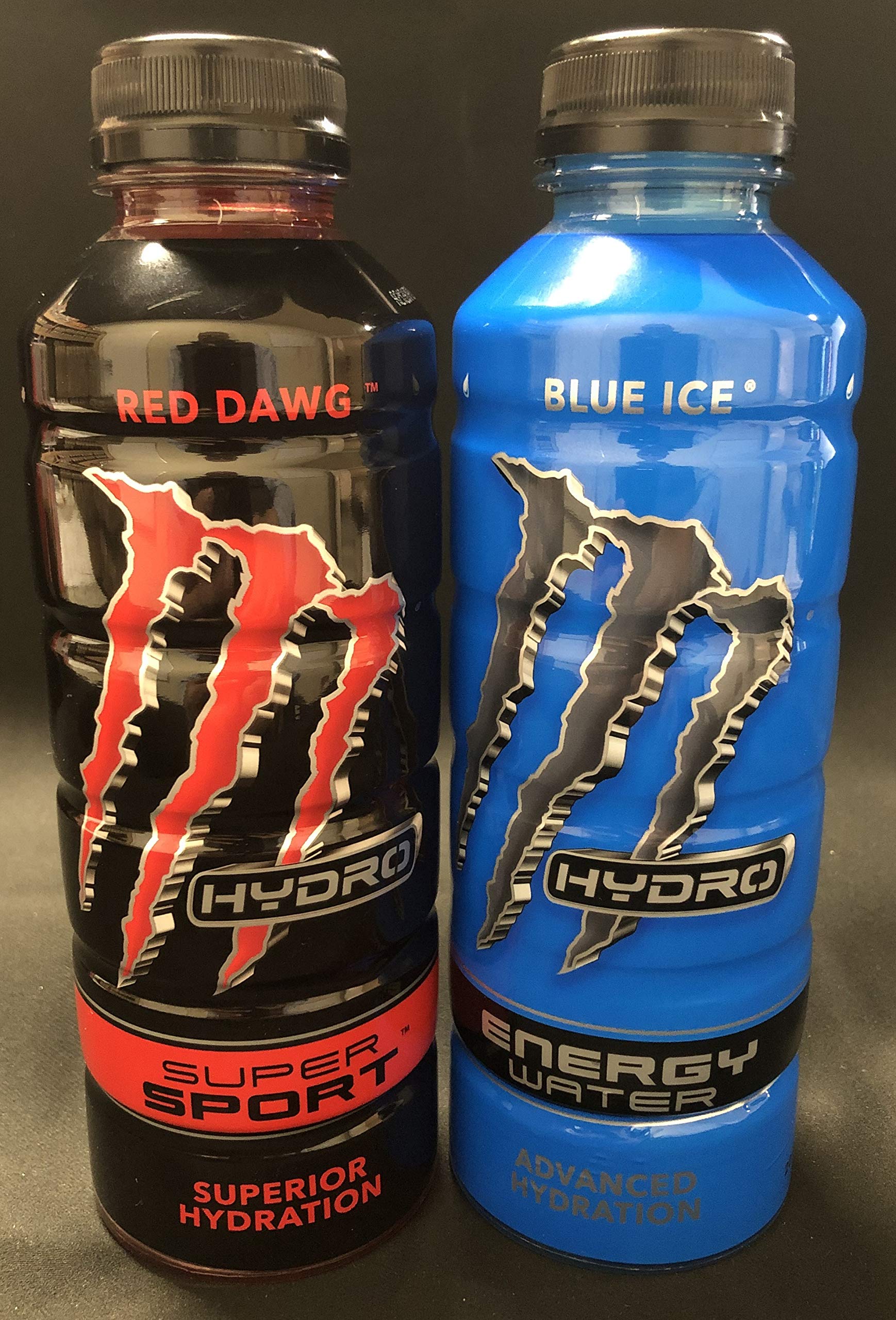LUV BOX, Monster Hydro Water, Blue Ice, Red Dawg, 20 oz, 12 Units, (6 of Each Flavor)