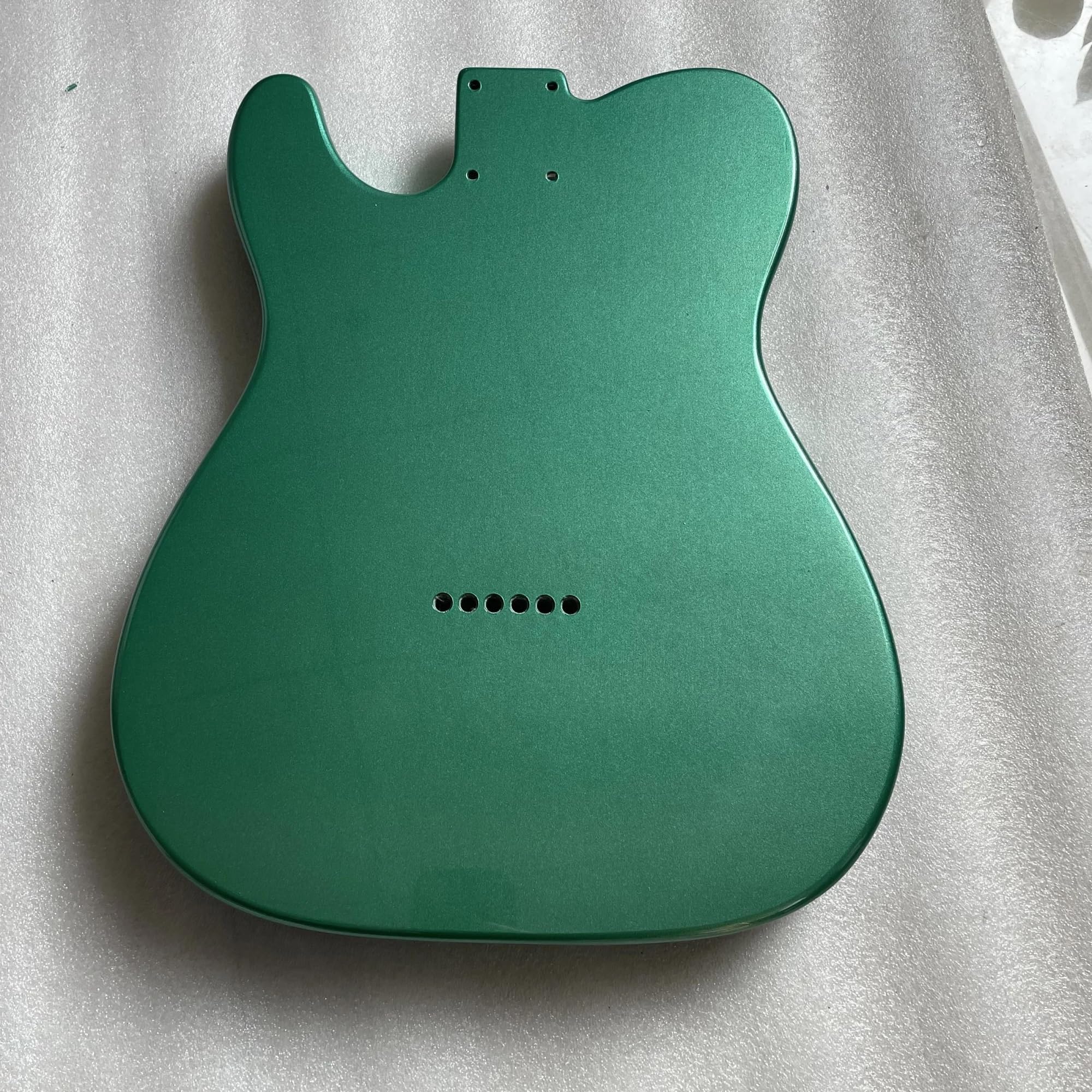 Unfinished Guitar Body DIY Guitar Body Alder Wood Aged Wooden Barrel Gloss Metal Green Piano Baking Paint