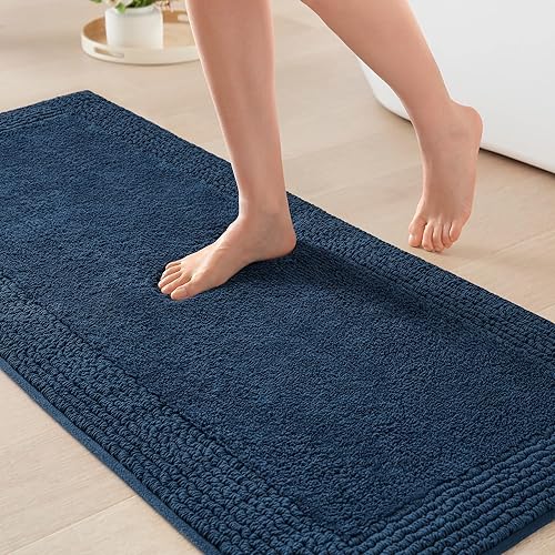 Miniatura 15 de Alfombra de baño reversible Madison Park Splendor 100% algodón copetudo de 3000 g/m² de calidad hotelera de lujo con pelo medio, absorbente, secado