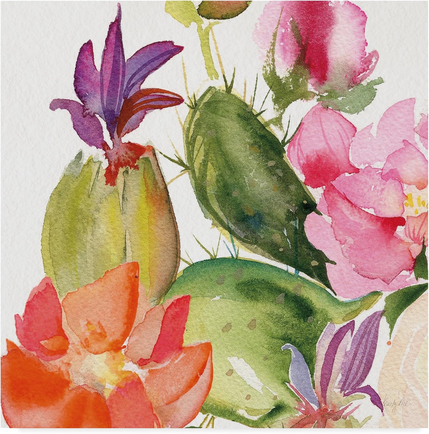 Trademark Fine Art WAP04330-C2424GG Kristy Rice Fine Wall Décor Art, Multicolor