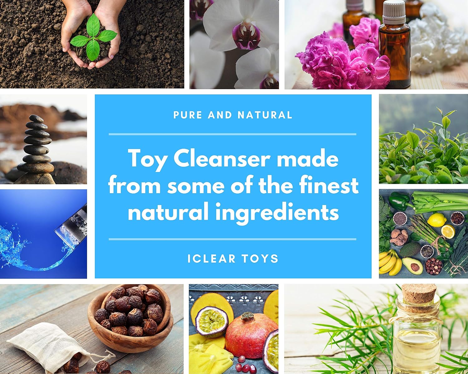 Organic Life Silicone Toy Cleaner Adults All Natural Tea Tree Oil Aromatherapy.