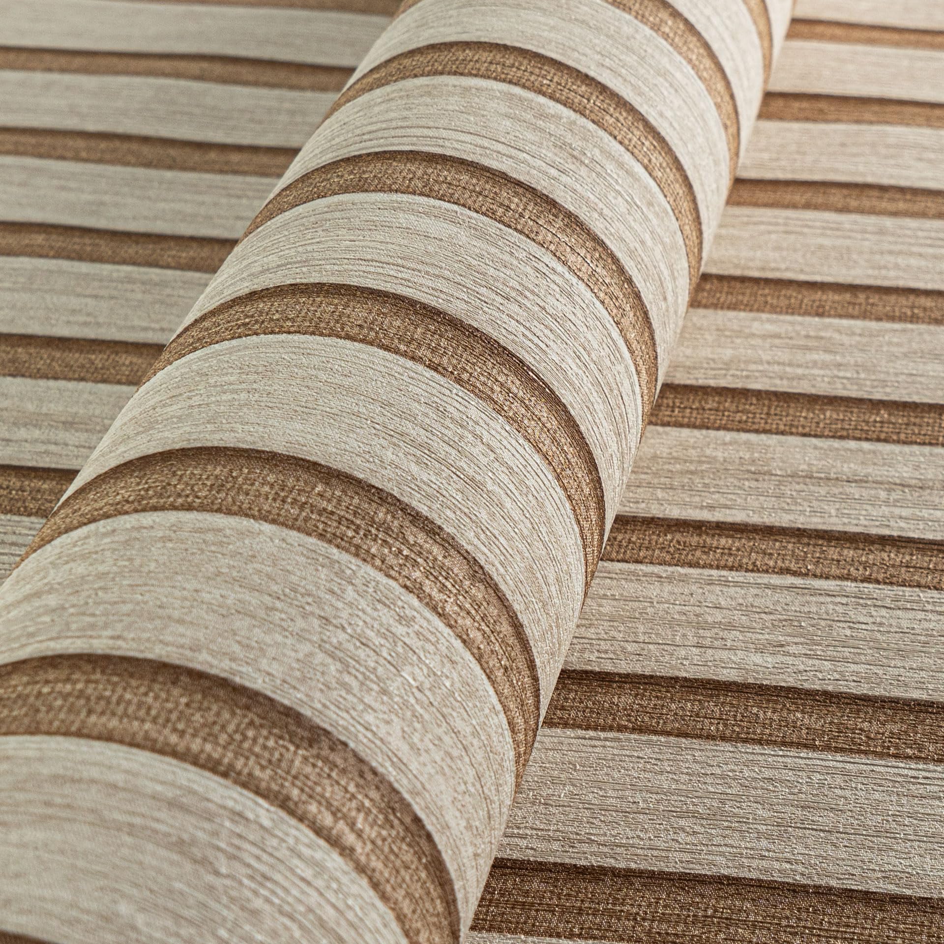 A.S. Création Papel pintado tejido-no tejido motivo de panel mural 0,53 x 10,05 m - beige marrón - wood look wallpaper made in Germany - 786652