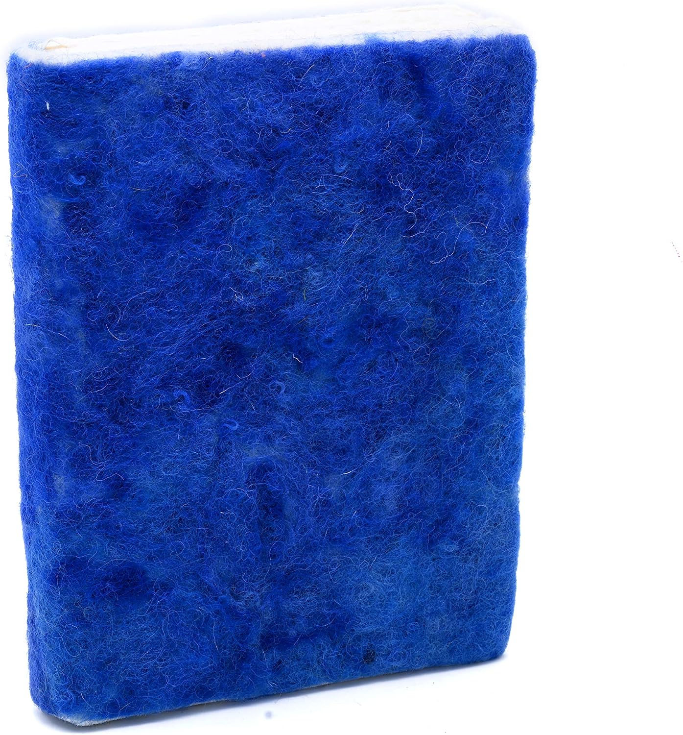 DeKulture Handmade Premium Soft Wool Felt Notebook Diary | 140 Pages, 125gsm Acid-Free Paper | Flat Open Softcover, Luxurious Travel Journal (Blue)