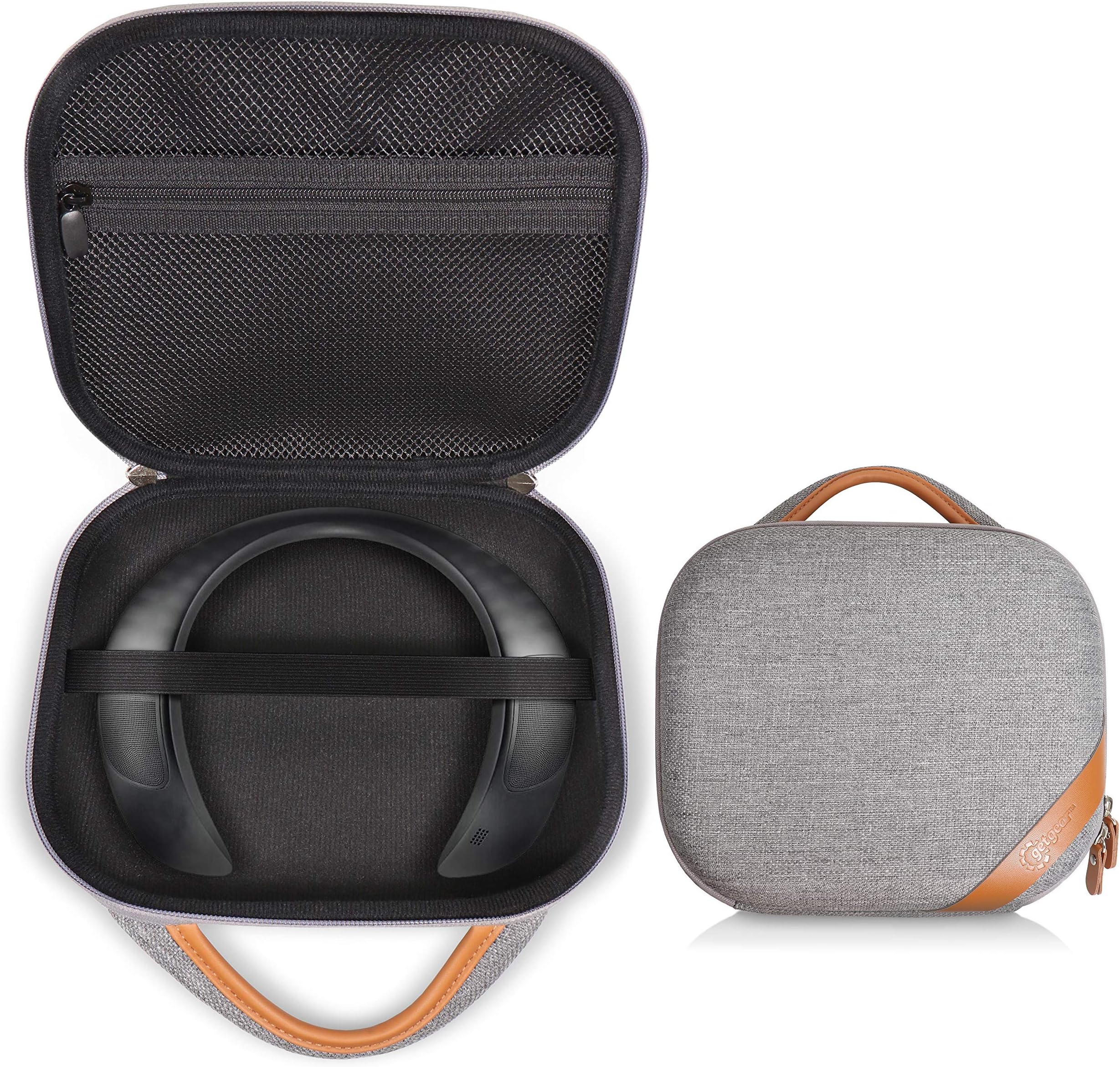 Protective Case for Bose Soundwear Companion Wireless Wearable Speaker by WGear, Featured Designed with Excellent Protection, Removable Mesh Pocket for Cable and Other accessorie (Gray)