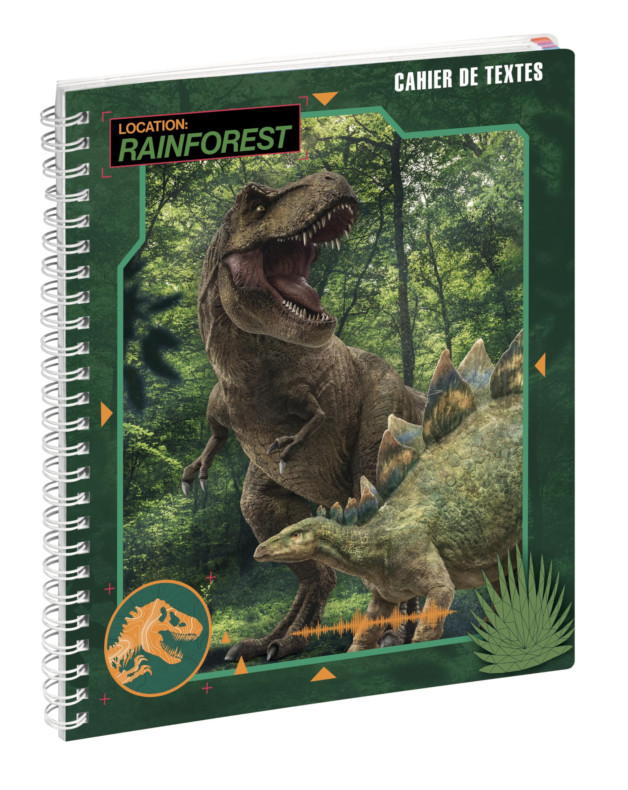 Exacompta Cahier de textes Jurassic World 17x22cm Dinos
