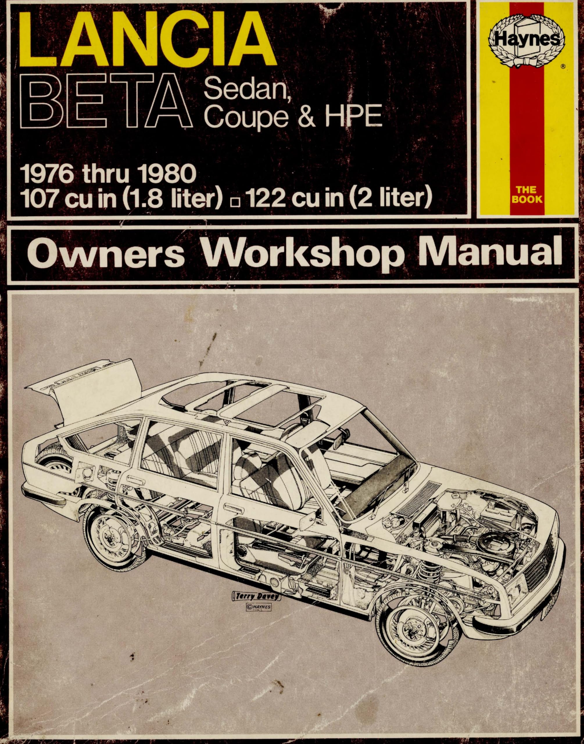 Lancia Beta Sedan, Coupe & HPE, 1976 thru 1980, 107 cu in (1.8 liter), 122 cu in (2 liter) Lancia Beta Sedan, Coupe & HPE, 1976 thru 1980, 107 cu in (1.8 liter), 122 cu in (2 liter)