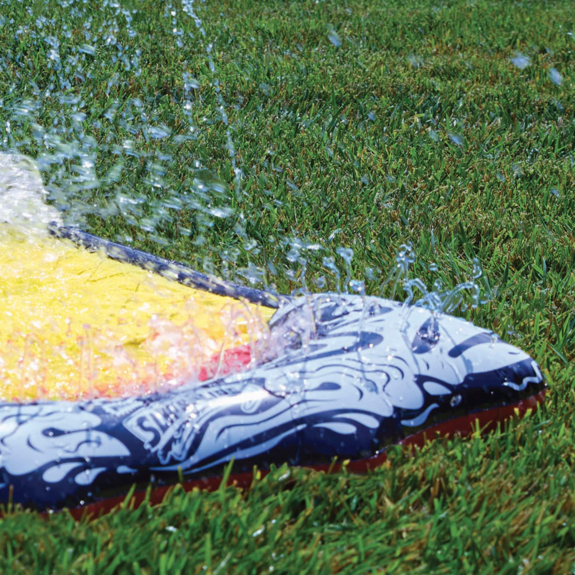COLORBABY 47020 Slip 'N Slide - Pista Deslizante De Agua De 4.8 M Con 2 Tablas De Surf Hinchables Para Juegos Acuáticos Al Aire Libre