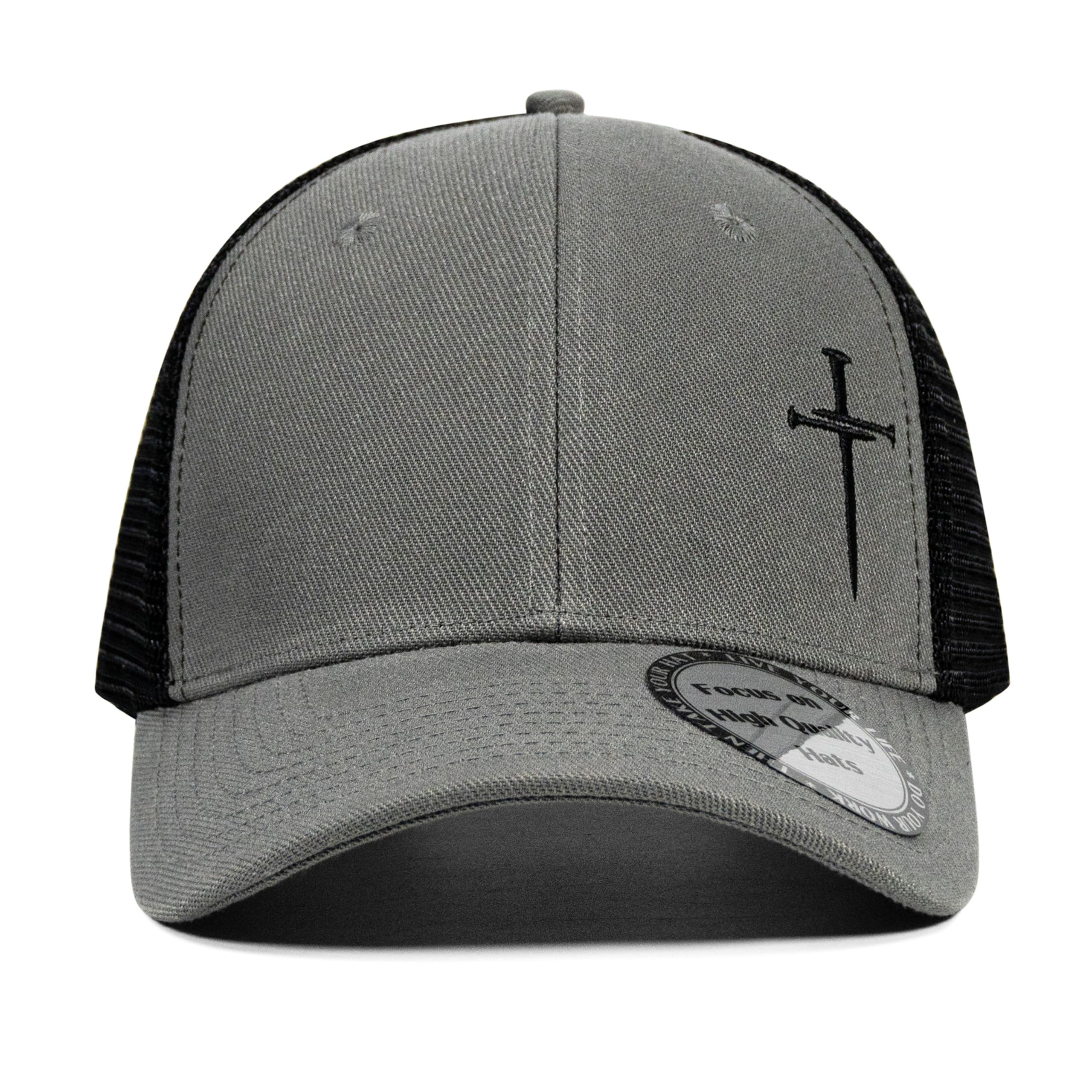 Christian Hats for Men Women,Jesus 3 Nail Cross Hat Christian Religious Gifts for Birthday/Christmas