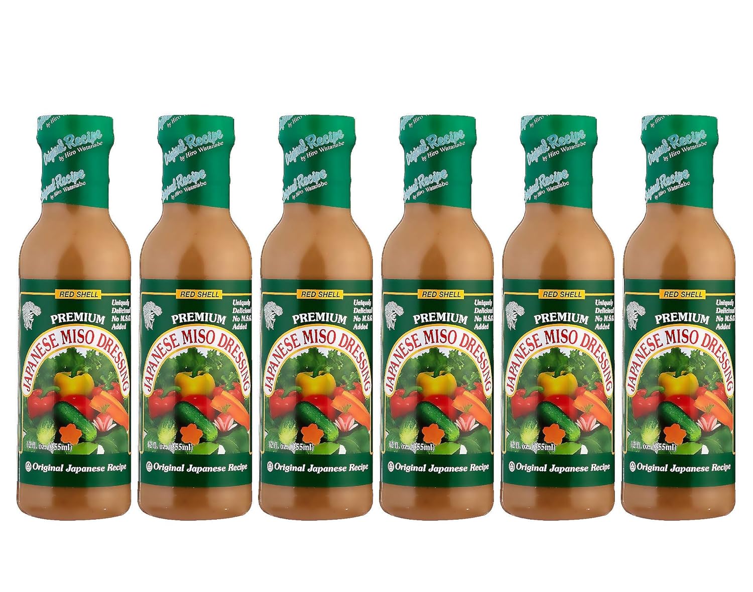 Red Shell Japanese Style Creamy Miso Dressing, No MSG Added, Great for Dipping